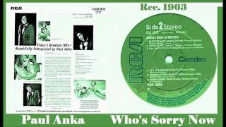 Paul Anka - Who's Sorry Now (Vinyl)