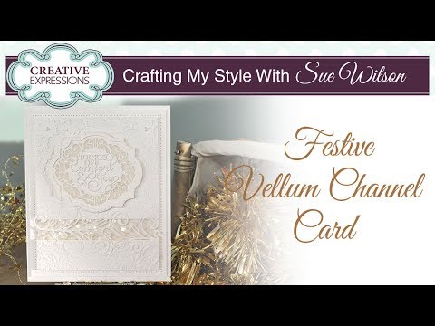 Elegant Festive White on White Card |Crafting my Style with Sue Wilson