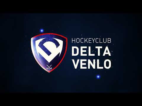 Digitale presentatie van het logo voor Hockeyclub Delta Venlo