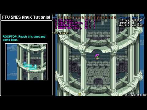 Final Fantasy V SNES Any% Speedrun Tutorial: 26 - Barrier Tower