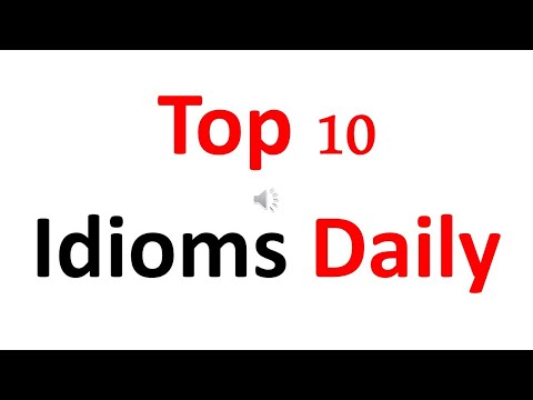 10 Top English Idioms For Daily Sir G - Daily Use English Idiom | English Idioms #idioms #001