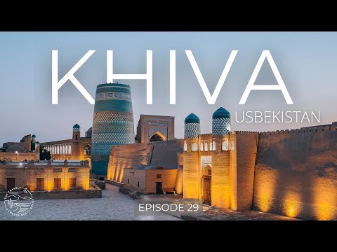 TRAVELING THE SILK ROAD exploring pretty Khiva I Uzbekistan with our motorhome #overlanding #travel