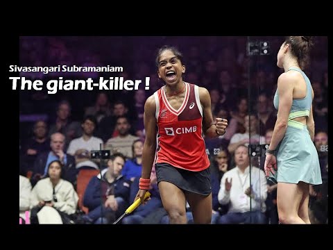 Tribute to Sivasangari Subramaniam en-route to winning 2024 Squash London Classic