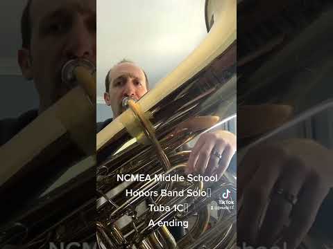 NCMEA Middle School Honors Band Tuba Audition Solo 1C A ending