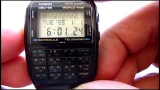 Casio DBC 62 World Time Data Bank Calculator Watch