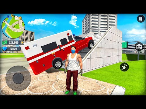 Ambulance and Police Car Driving in Open World Game - Android Gameplay
