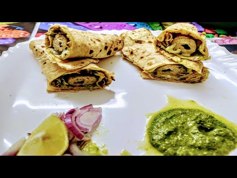 CHICKEN SEEKH ROLL | Chicken Kathi Roll Recipe | Chicken Kebab Roll Recipe | Steet Style Seekh Kebab