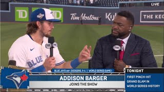 Postgame | Addison Barger’s historic grand slam powers Blue Jays to rout of Dodgers in Game 1