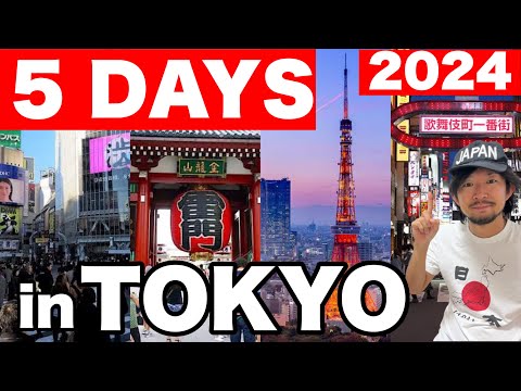 How to Spend 5 Days in TOKYO - Japan Travel Itinerary  | Travel Update 2024 | For First Timers!