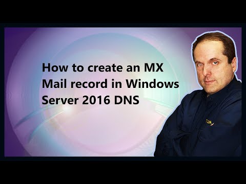 How to create an MX Mail record in Windows Server 2016 DNS