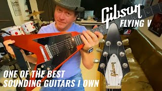 Video thumbnail for Gibson Flying V Faded Cherry Satin Guitar Review by GetJanky “Janky” dotcom
