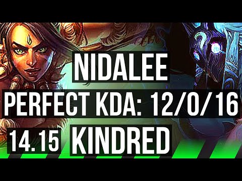 NIDALEE vs KINDRED (JGL) | 12/0/16, 69% winrate, Legendary | TR Master | 14.15