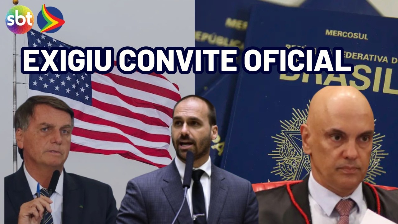 POSSE DE TRUMP: Eduardo Bolsonaro critica Moraes após exigência de convite oficial