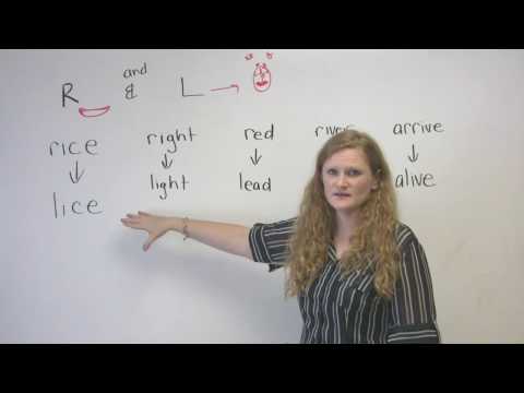 English Pronunciation - R & L