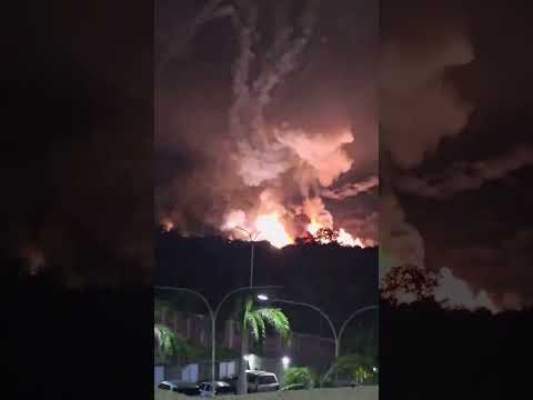 Explosión masiva sacude el Aeropuerto de Higuerote en Miranda, Venezuela
