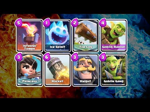 Clash Royale Deck 3.3 Elixir | PRINCESS | ICE SPIRIT | KNIGHT | THE LOG