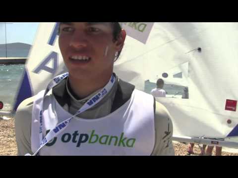 2011 ISAF Youth Worlds - Maxime Mazard (FRA) Laser Radial Boys Gold Medallist