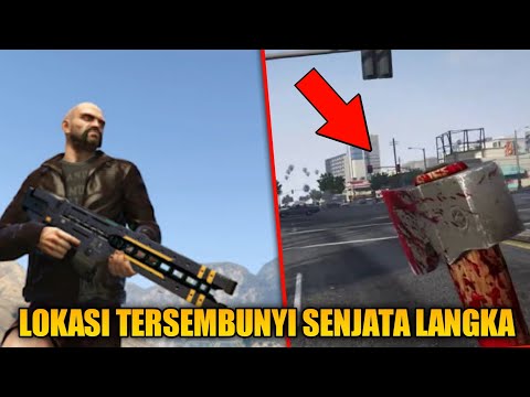 LOKASI SEMUA SENJATA DI GTA 5 (RAILGUN, PISAU, GOLOK, KAPAK, RPG, MOLOTOV, MINIGUN, DLL)