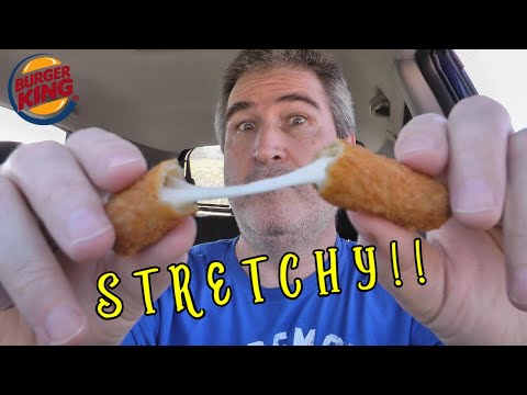PLAYING WITH FOOD! Burger King Mozzarella Sticks REVIEW đź§€