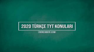 2020 TYT Türkçe Konuları ve Soru Dağılımları (ÖSYM - MEB)