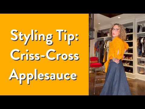 Styling Tip: Criss-Cross Applesauce | Define Your Waistline | Over-Fifty Fashion | Carla Rockmore
