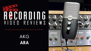 Video thumbnail for RECORDING Video Review: AKG ARA by RecordingMag