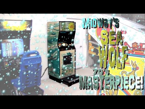 The Famous 1976 Midway Sea Wolf Arcade Cabinet !  This Thing Is A Complete Survivor!!!!