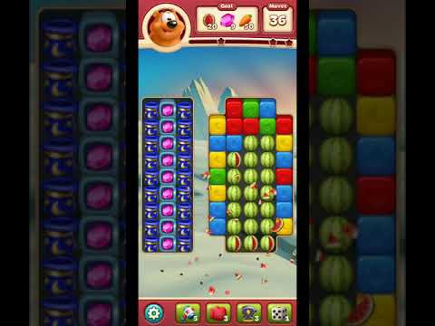 Toon blast level 2386 no powerups