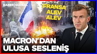 FRANSA ALEV ALEV! Lille'de Sokağa Çıkma Yasağı Macron'dan Ulusa Sesleniş!