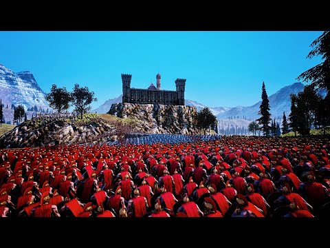 Spartans Lay Siege To Castle | Ultimate Epic Battle Simulator | UEBS