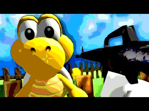 MARIO, PUT THE ASSAULT RIFLE DOWN DUDE