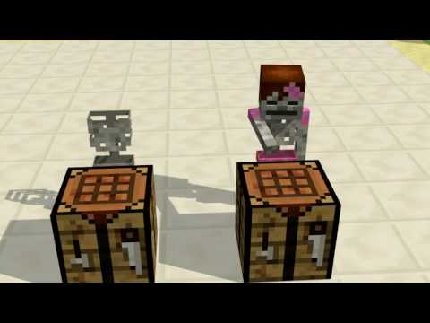 Monster School  Girls vs Boys Crafting Challenge   Minecraft Animation