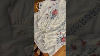 袖の印象が激変!ゴム袖口をヴィクトリアン風にリメイク #手芸 #diy #リメイク