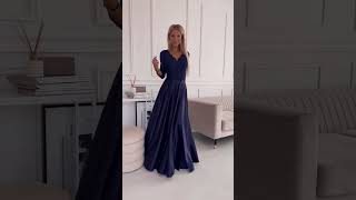 Černé šaty "Amber" s krajkovým živůtkem a 3/4 rukávy