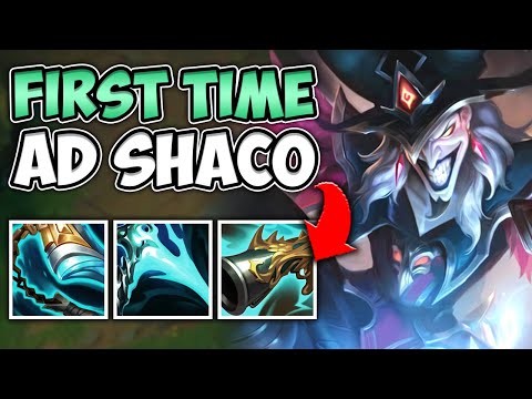 FIRST TIME AD SHACO!! CAN I CARRY MY USELESS BOT LANE? - League of Legends