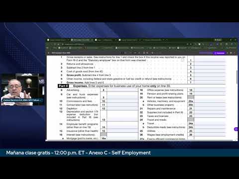 Clase Especial: Schedule C – De la Teoría a la Práctica