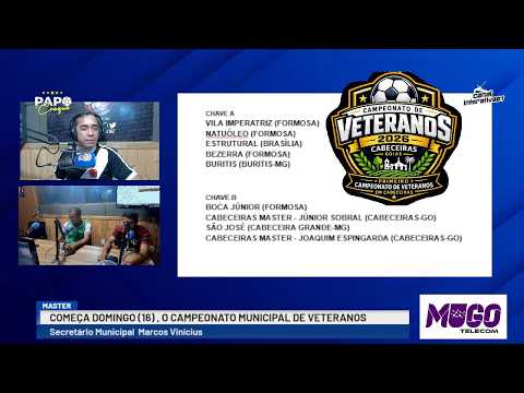 CAMPEONATO DE VETERANOS COMEÇA DOMINGO, 16 DE AGOSTO EM CABECEIRAS (GO)