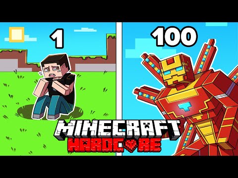 Surviving 1000 Days as Iron Man in Hardcore Minecraft!