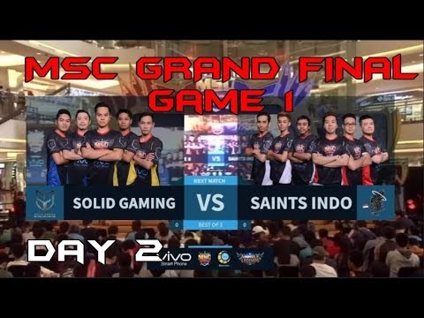 SAINTS INDO VS SOLID GAMING ALPHA (GAME 1) | MSC GRAND FINAL DAY 2