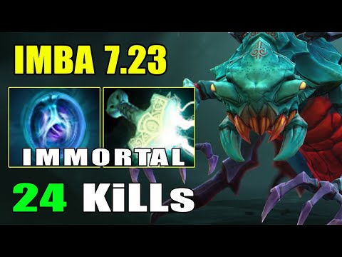 [Weaver] New IMBA Back To Meta Offlane Roaming EveryWhere Carry Game 24KiLLs (Full Game 7.23b)