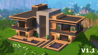 Large Modern House / Minecraft Tutorial