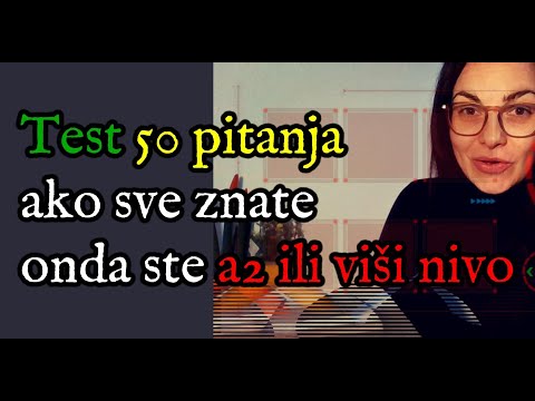 NEMAČKI - TEST- 50 PITANJA - AKO SVE ZNAŠ ONDA SI A2NIVO ILI VIŠI NIVO