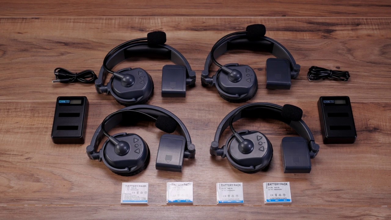 CAME-TV WAERO Duplex Digital Wireless Headset, 2-pack + Case