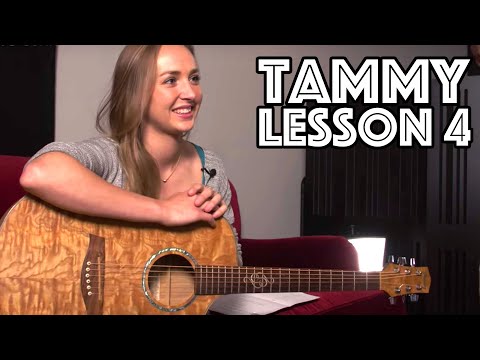 Tammy Guitar Lesson 4: Barre Chords, Chords In Keys In Practice, Notes On Neck and Rhythms!