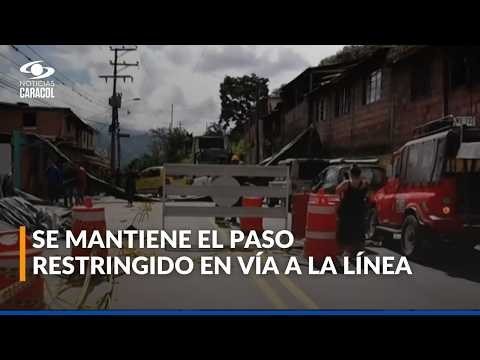 Se mantiene el paso a un carril en Cajamarca, en la vía que conecta Tolima y Quindío