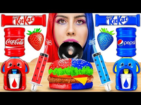 TUDO AZUL e VERMELHO POR 24 HORAS!