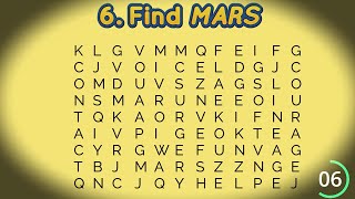 Find the Word' Challenge, Find the Hidden Words out of Jumbled Letters