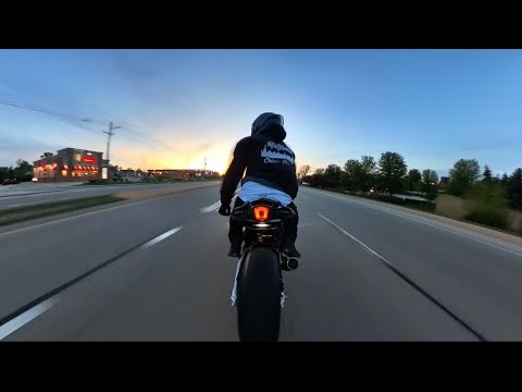 Sunset Ride On My Yamaha R1M | Pure Sound | SC Project Exhaust | Revs | Flames | Video Game POV