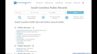 South Carolina Court Records (Public Search By Name and Case Online)