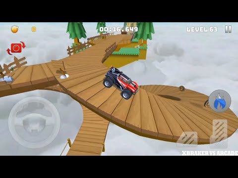 Mountain Climb 2: Stunt Stage 59-65 Completed | Red Jeep 4x4 Driving Simulator - Android GamePlay 3D